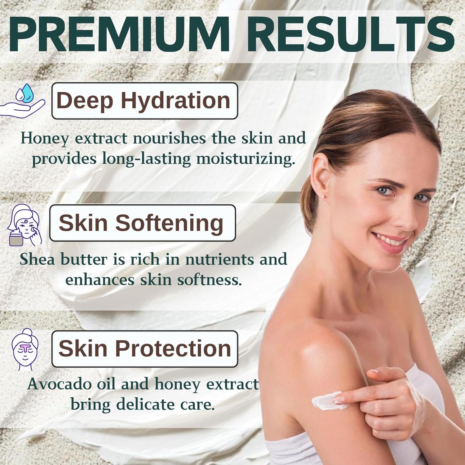 Beef Tallow Moisturizer Women Men - Tallow and Honey Balm - Hydrating Body Butter for Dry Skin - Body & Face Moisturizer -Deep Hydration with Avocado Oil and Pueraria Extract -Travel Size Gift Set