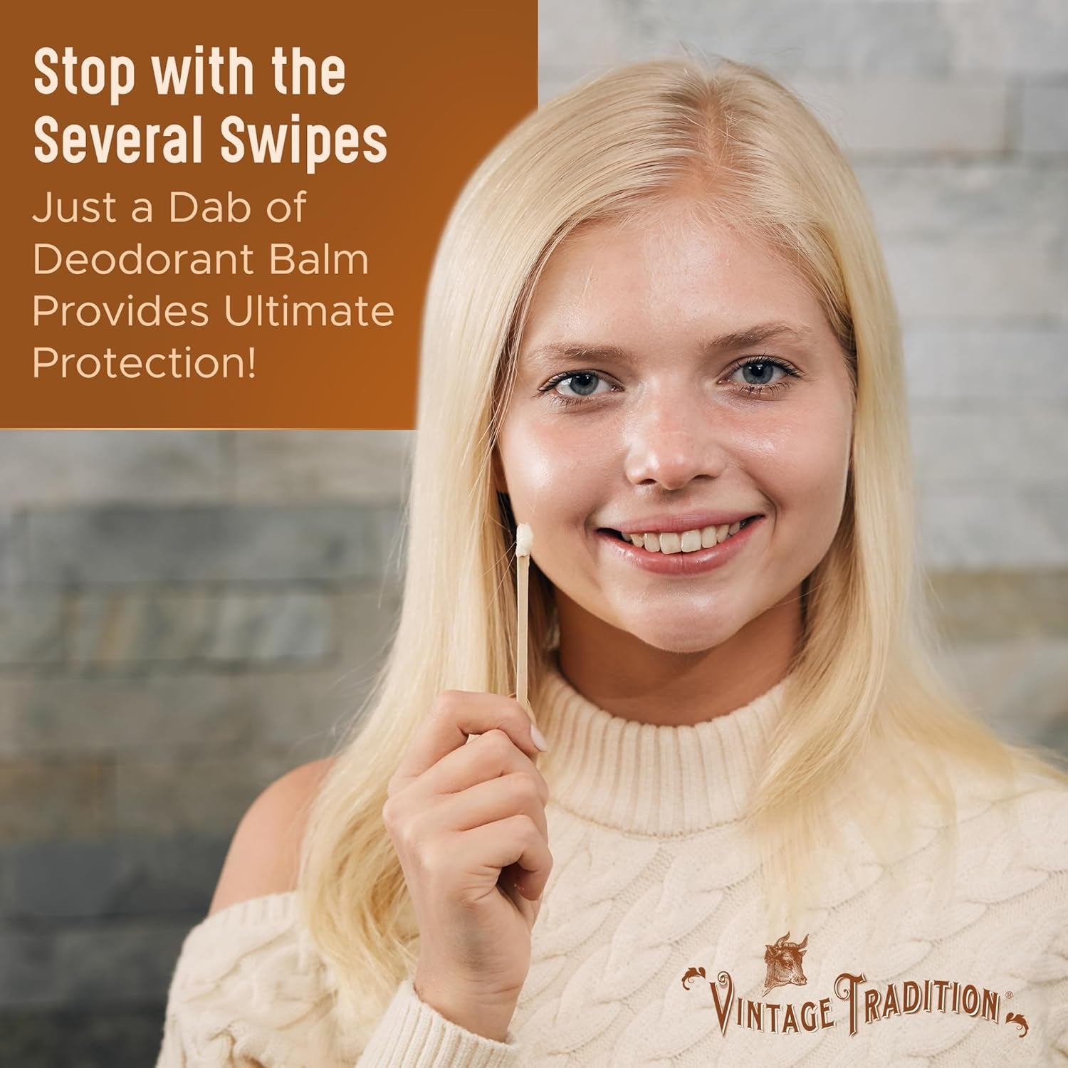 Beef Tallow Mens Natural Deodorant – 2 Fl. Oz. Travel Size Deodorant with Olive Oil, Fir Tree and Thyme Essential Oil Blend – Aluminum- and Chemical-Free Underarm Balm